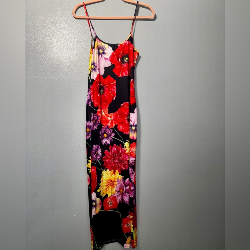 Floral Spaghetti Strap Maxi Dress NWOT